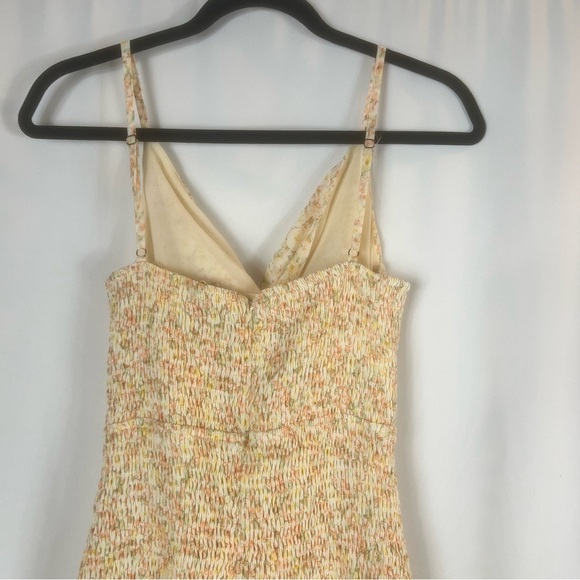 Mable Lyssi Floral cottagecore Smocked Spaghetti Strap Mini
Dress M  Cream - Picture 15 of 16